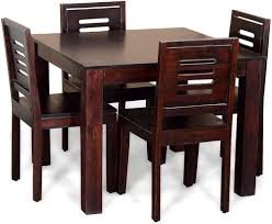 RIVES BROWN TABLE 4 CHAIR